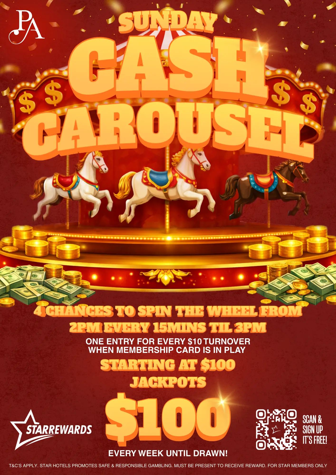 Super Sunday Cash Carousel